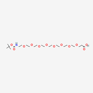 molecular formula C24H47NO12 B611227 Boc-NH-PEG8-CH2CH2COOH 