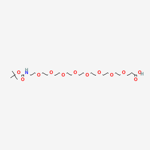 molecular formula C24H47NO12 B611227 t-Boc-N-amido-PEG8-acid CAS No. 1334169-93-3