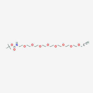 molecular formula C24H45NO10 B611228 Boc-NH-PEG8-propargyl 