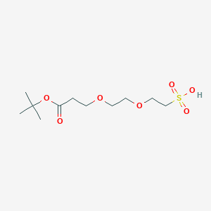 molecular formula C11H22O7S B611230 t-Butoxycarbonyl-PEG2-sulfonic acid CAS No. 1817735-40-2