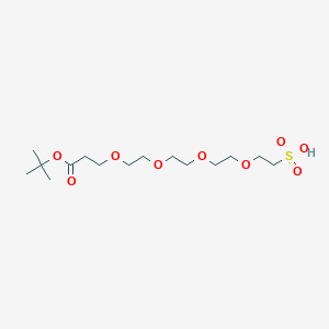 molecular formula C15H30O9S B611231 t-Butoxycarbonyl-PEG4-sulfonic acid CAS No. 1817735-26-4
