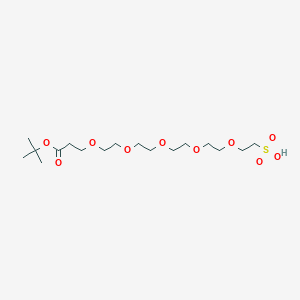 molecular formula C17H34O10S B611232 t-Butoxycarbonyl-PEG5-sulfonic acid CAS No. 1817735-28-6