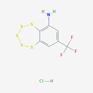 molecular formula C7H5ClF3NS5 B611235 TC-2153 CAS No. 1381769-23-8