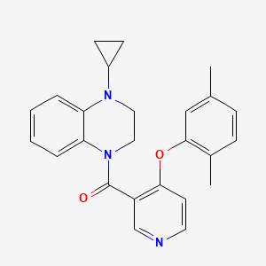 (4-Cyclopropyl-3,4-dihydro-1(2H)-quinoxalinyl)[4-(2,5-dimethylphenoxy)-3-pyridinyl]methanone