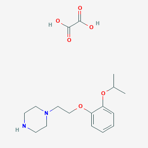 molecular formula C17H26N2O6 B6112450 Oxalic acid;1-[2-(2-propan-2-yloxyphenoxy)ethyl]piperazine 