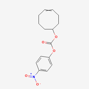 molecular formula C15H17NO5 B611259 (4E)-TCO-PNB Ester CAS No. 1354323-64-0