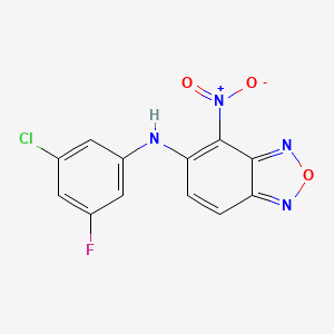 molecular formula C12H6ClFN4O3 B611263 TC-S 7009 CAS No. 1422955-31-4