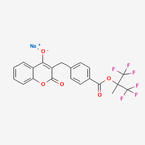 molecular formula C21H13F6NaO5 B611273 Tecarfarin Sodium CAS No. 1004551-83-0