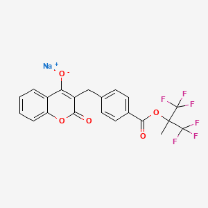 molecular formula C21H13F6NaO5 B611273 Tecarfarin sodium CAS No. 1004551-83-0