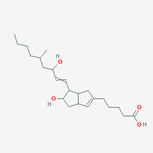 molecular formula C23H38O4 B611277 5-[5-Hydroxy-6-(3-hydroxy-5-methylnon-1-enyl)-1,3a,4,5,6,6a-hexahydropentalen-2-yl]pentanoic acid CAS No. 106413-54-1