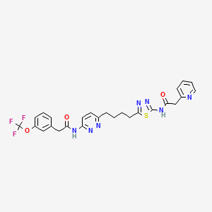 molecular formula C26H24F3N7O3S B611280 Telaglenastat CAS No. 1439399-58-2