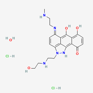 molecular formula C21H29Cl2N5O5 B611282 Teloxantrone hydrochloride CAS No. 132937-88-3