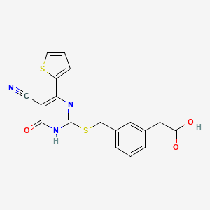 molecular formula C18H13N3O3S2 B611293 TES-1025 CAS No. 1883602-21-8