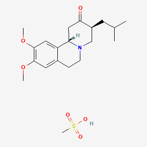molecular formula C20H31NO6S B611297 Tetrabenazine methanesulfonate CAS No. 804-53-5