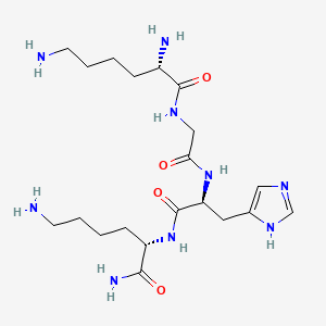 L-Lysinamide, L-lysylglycyl-L-histidyl-