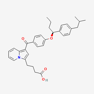 molecular formula C33H37NO4 B611312 Unii-tav3X4nyl8 CAS No. 146939-64-2