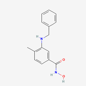 molecular formula C15H16N2O2 B611328 3-(benzylamino)-N-hydroxy-4-methylbenzamide CAS No. 2196203-96-8