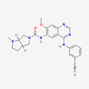 molecular formula C25H26N6O2 B611334 Theliatinib CAS No. 1353644-70-8