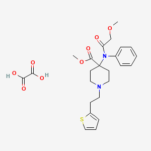 molecular formula C24H30N2O8S B611342 硫芬太尼草酸盐 CAS No. 101365-73-5