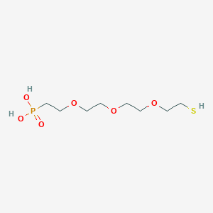 molecular formula C8H19O6PS B611345 Thiol-PEG3-phosphonic acid 