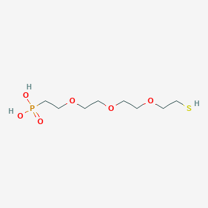 molecular formula C8H19O6PS B611345 Thiol-PEG3-phosphonic acid CAS No. 1360716-36-4