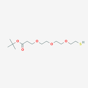 molecular formula C13H26O5S B611346 Thiol-PEG3-t-butyl ester CAS No. 1446282-39-8