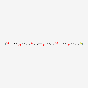 molecular formula C12H26O6S B611347 Thiol-PEG6-alcohol CAS No. 194425-46-2