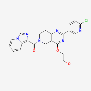 molecular formula C23H21ClN6O3 B611354 THPP-1 CAS No. 1257051-63-0