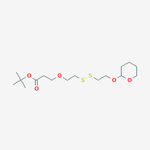 molecular formula C16H30O5S2 B611362 THP-SS-PEG1-t-butyl ester CAS No. 1807503-88-3