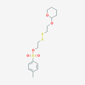 molecular formula C16H24O5S3 B611363 THP-SS-PEG1-Tos CAS No. 1807512-37-3