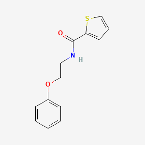 molecular formula C13H13NO2S B6113696 N-(2-phenoxyethyl)thiophene-2-carboxamide 