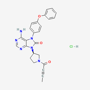 molecular formula C25H23ClN6O3 B611381 Tirabrutinib hydrochloride CAS No. 1439901-97-9