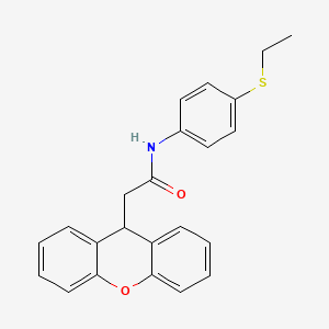 molecular formula C23H21NO2S B6113810 N-[4-(ethylsulfanyl)phenyl]-2-(9H-xanthen-9-yl)acetamide 