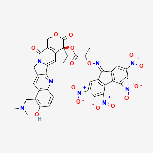molecular formula C39H30N8O15 B611392 Lipothecan free base CAS No. 1432468-79-5