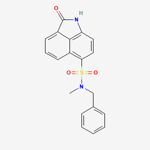 molecular formula C19H16N2O3S B6114070 N-benzyl-N-methyl-2-oxo-1H-benzo[cd]indole-6-sulfonamide 