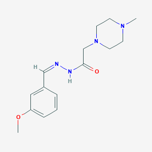 molecular formula C15H22N4O2 B6114086 N-[(Z)-(3-methoxyphenyl)methylideneamino]-2-(4-methylpiperazin-1-yl)acetamide 