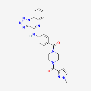 molecular formula C24H22N10O2 B611413 TNKS-IN-2 