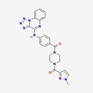 molecular formula C24H22N10O2 B611413 Tnks-IN-41 CAS No. 1584646-59-2