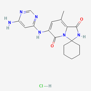 molecular formula C17H21ClN6O2 B611418 Tomivosertib Hydrochloride CAS No. 1849590-02-8