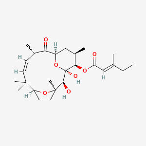 molecular formula C26H40O7 B611419 Tonantzitlolone 