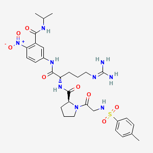 molecular formula C30H41N9O8S B611425 Tos-Gly-Pro-Arg-ANBA-IPA 