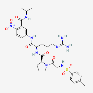 molecular formula C30H41N9O8S B611425 Tos-Gly-Pro-Arg-ANBA-IPA CAS No. 99700-50-2