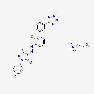 molecular formula C30H35N9O3 B611443 Totrombopag choline CAS No. 851606-62-7