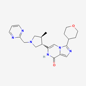 molecular formula C21H26N6O2 B611444 Tovinontrine CAS No. 2062661-53-2