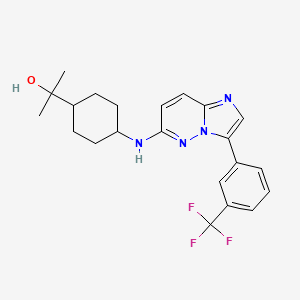 2-((1r,4r)-4-((3-(3-(Trifluoromethyl)phenyl)imidazo[1,2-b]pyridazin-6-yl)amino)cyclohexyl)propan-2-ol