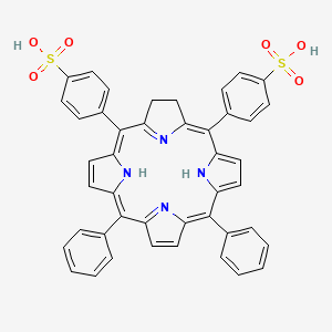 molecular formula C44H32N4O6S2 B611457 Amphinex CAS No. 501083-97-2
