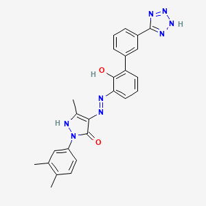 molecular formula C25H22N8O2 B611461 TPO agonist 1 CAS No. 1033040-23-1