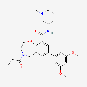 7-(3,5-Dimethoxyphenyl)-N-[(3s)-1-Methylpiperidin-3-Yl]-4-Propanoyl-2,3,4,5-Tetrahydro-1,4-Benzoxazepine-9-Carboxamide