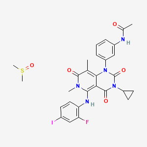 molecular formula C28H29FIN5O5S B611465 Trametinib (DMSO solvate) CAS No. 1187431-43-1