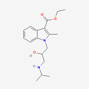 molecular formula C18H26N2O3 B6114653 Ethyl 1-[2-hydroxy-3-(propan-2-ylamino)propyl]-2-methylindole-3-carboxylate 